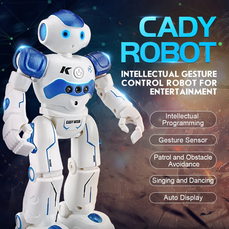 Robô Inteligente Cady Robot - Que Funciona e Dança com apenas um Click no Contrele