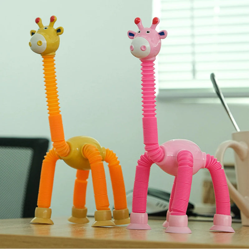 BOB Girafa a Girafa Que Estica com Ventosas e LED - Deixe Seus Filhos Desenvolverem a Sua Criatividade Com o BOB Girafa