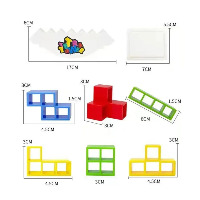 Cube Tetris Tower - Gaste o Seu Tempo Criando Memórias com os Seus Filhos e a Sua Família